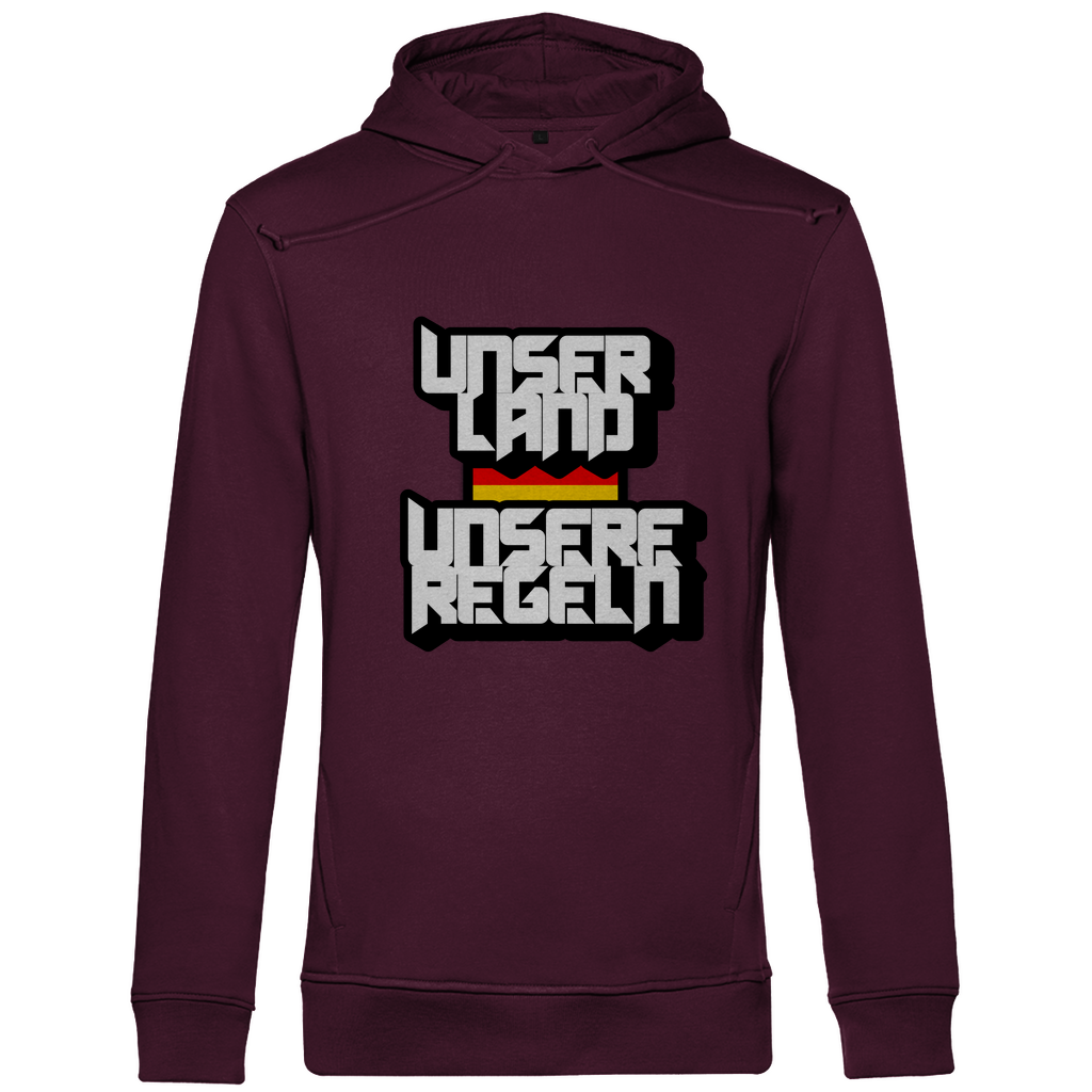 Premium Bio Hoodie Unser Land Unsere Regeln
