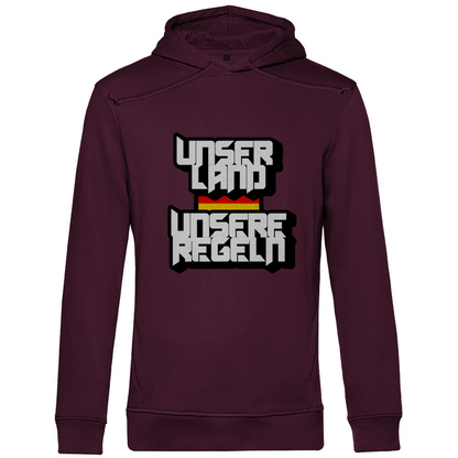Premium Bio Hoodie Unser Land Unsere Regeln