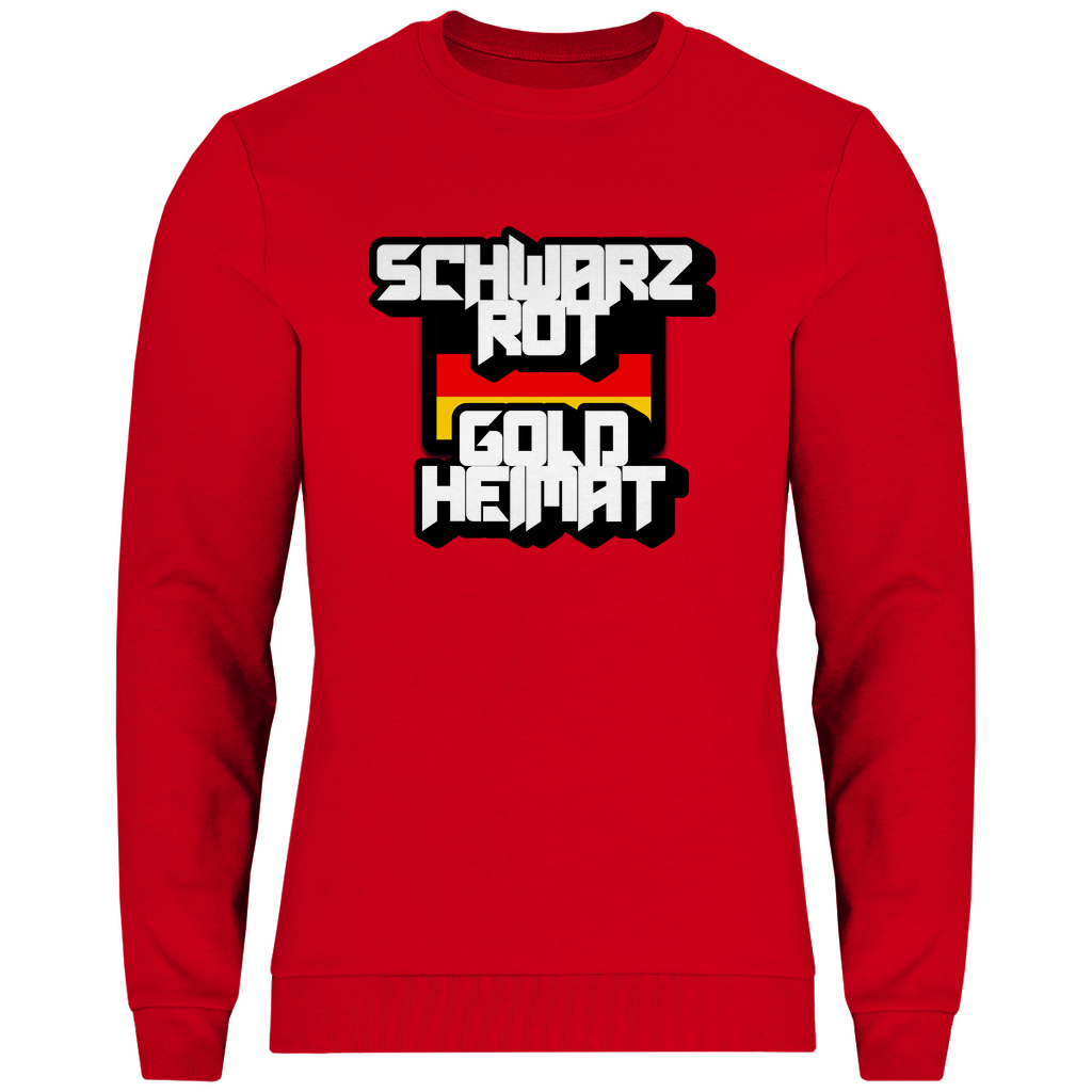 Sweatshirt SCHWARZ ROT GOLD HEIMAT