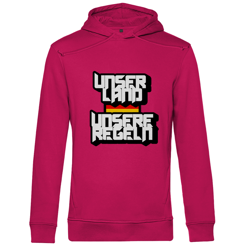 Premium Bio Hoodie Unser Land Unsere Regeln