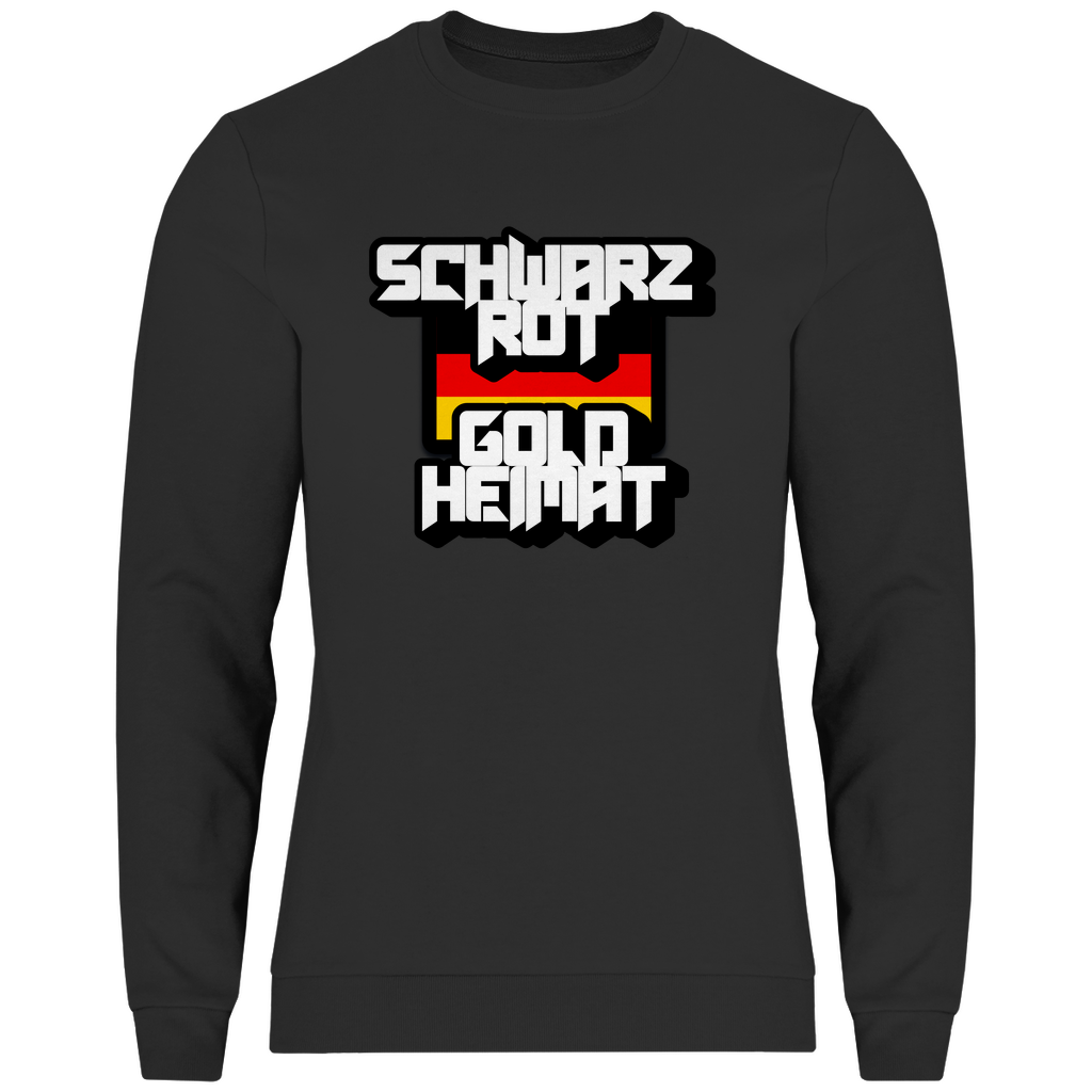 Sweatshirt SCHWARZ ROT GOLD HEIMAT