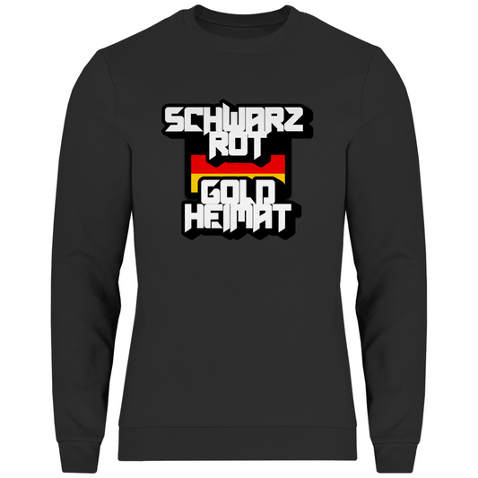 Sweatshirt SCHWARZ ROT GOLD HEIMAT