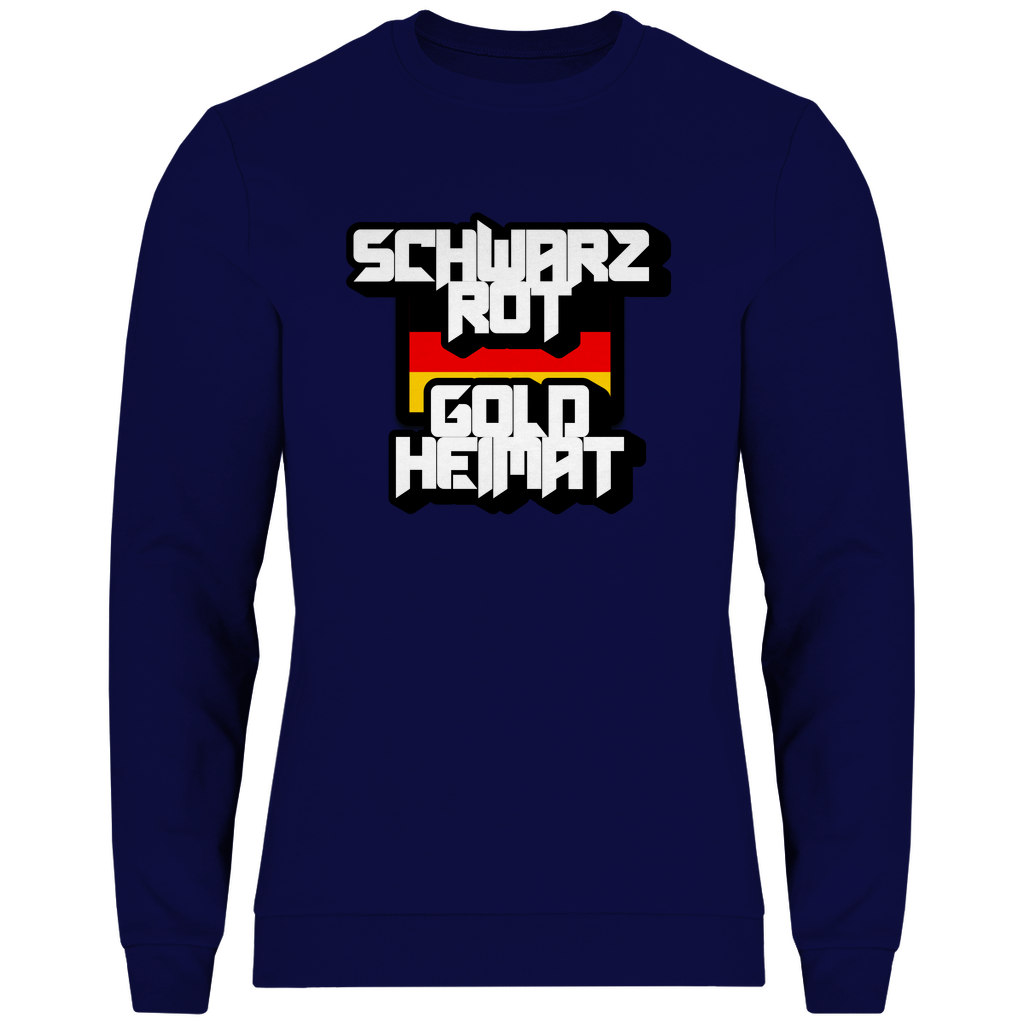 Sweatshirt SCHWARZ ROT GOLD HEIMAT