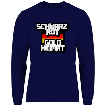 Sweatshirt SCHWARZ ROT GOLD HEIMAT