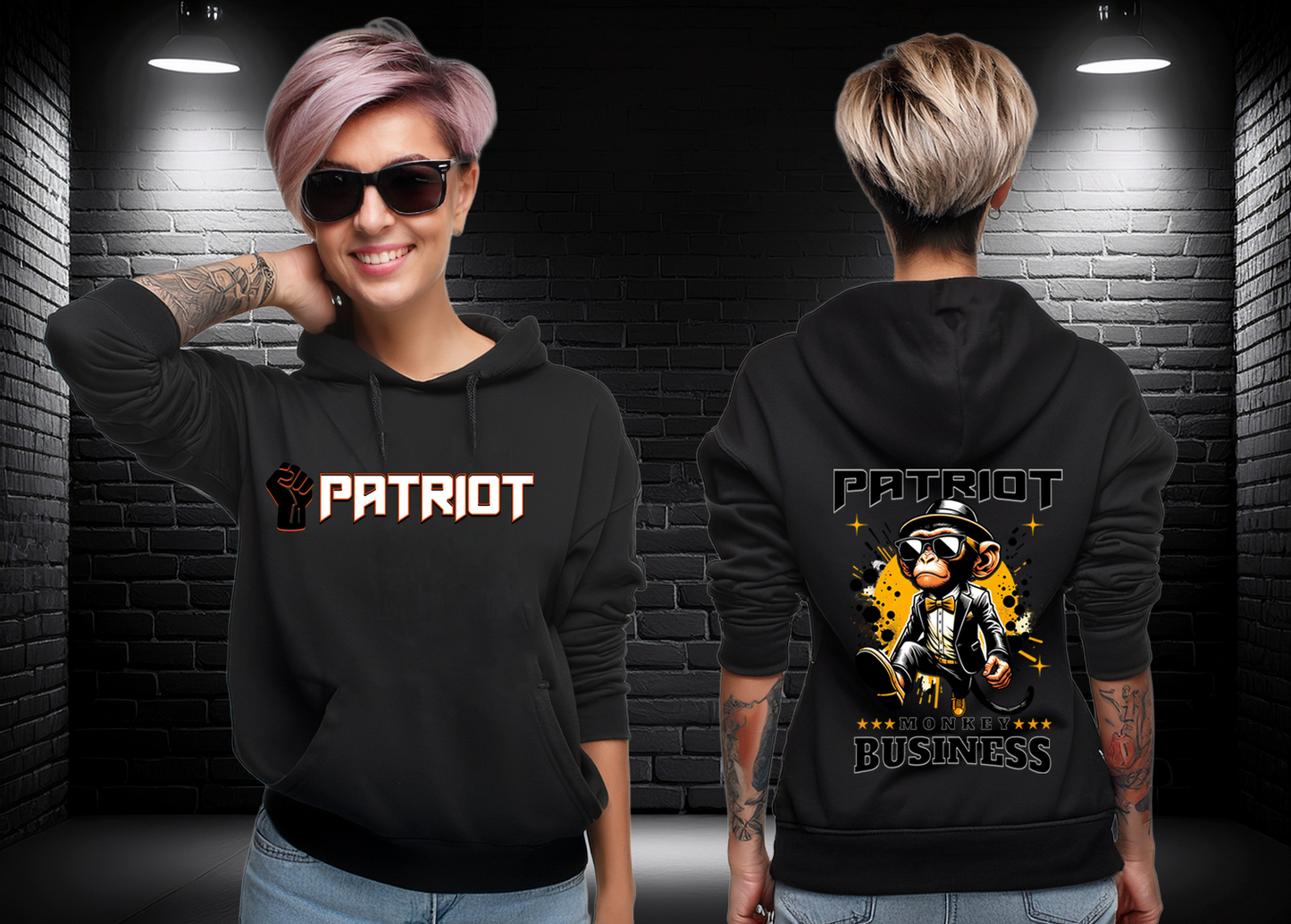 Hoodie PATRIOT MONKEY