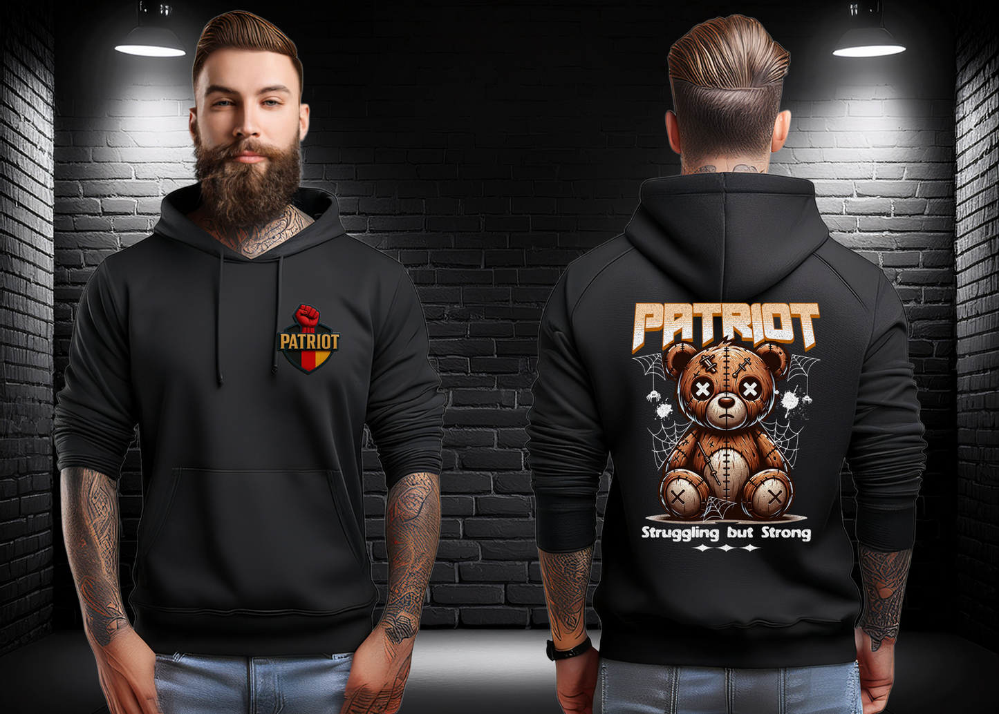 Premium Bio Hoodie Sruggeling but Strong