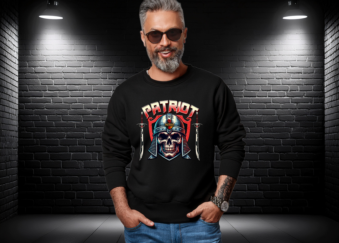 Sweatshirt PATRIOT SKULL