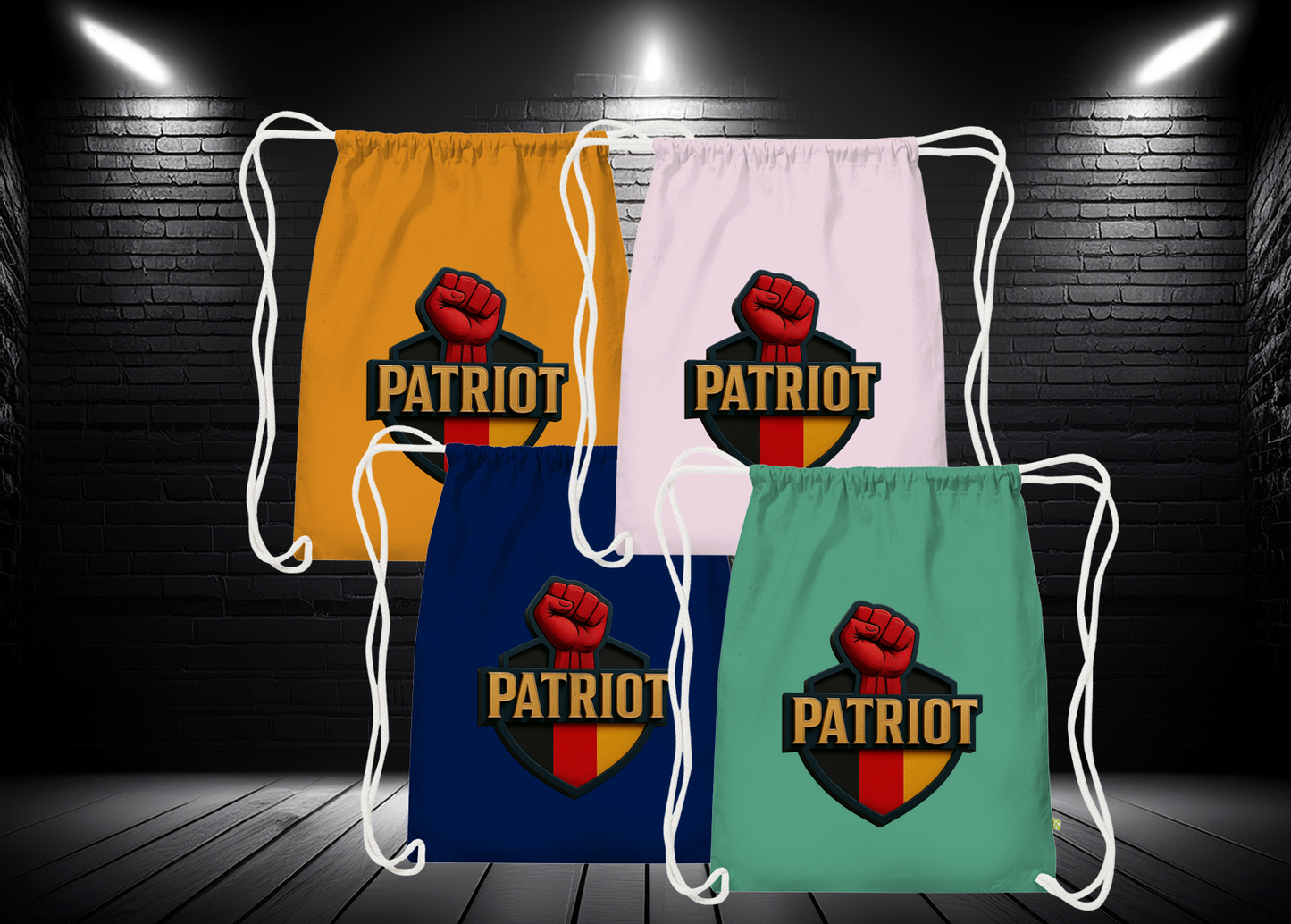 Premium Bio Turnbeutel Patriot